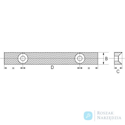 Szczęki zapasowe do imadła stołowego 834V-2 63 mm BAHCO