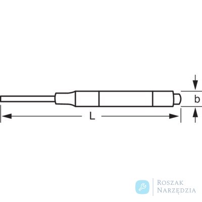 Przebijak z koszulką radełkowaną 1.4 mm BAHCO