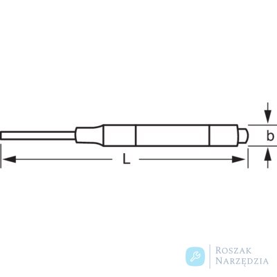 Przebijak z koszulką radełkowaną 1.8 mm BAHCO