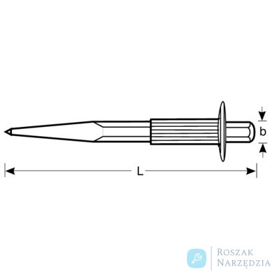 Punktak 300 mm z osłoną na dłoń średnica udaru 18 mm BAHCO