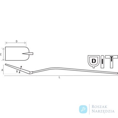 Łopata kwadratowa trzon D 1295 mm BAHCO