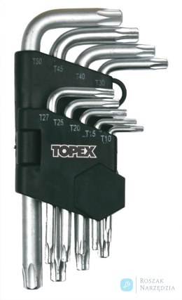 KLUCZE TORX 9 SZTUK T10-T50MM TOPEX