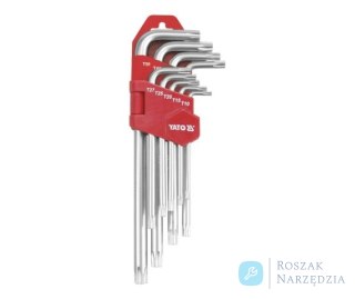 KLUCZE TORX T10-T50 DŁUGIE ZESTAW 9-CZĘŚCIOWY YATO