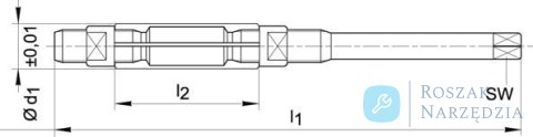 Rozwiertak nastawny HSS, 7,2-8mm BECK