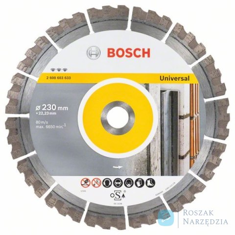 TARCZA DIAMENTOWA BEST FOR UNIVERSAL 230MM BOSCH