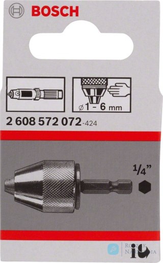 UCHWYT WIERTARSKI SAMOZACISKOWY 1-6MM 1/4'' BOSCH