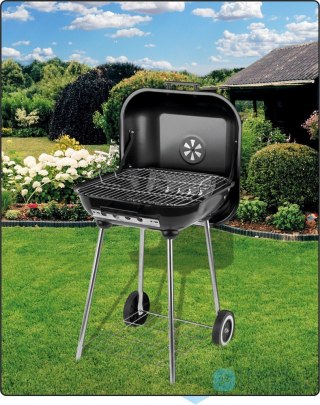 GRILL OGRODOWY Z POKRYWĄ, RUSZT 40*45CM. LUND