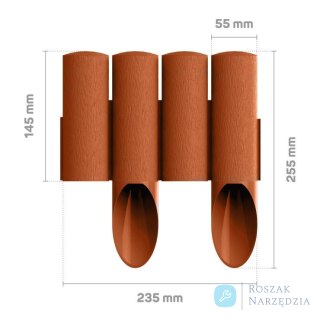 PALISADA OGRODOWA STANDARD14,5CM*2,3MB CEGLASTA CELL-FAST