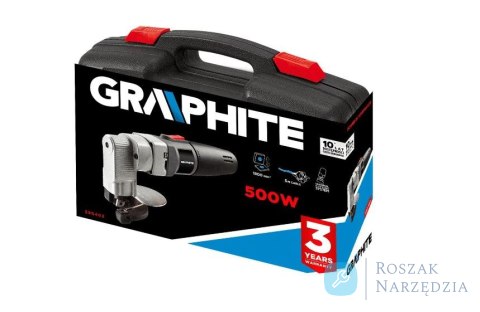 NOŻYCE DO BLACHY PROSTEJ 500W GRAPHITE