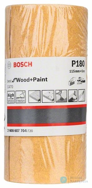 ROLKA SZLIFIERSKA BEST F/WOOD 115MM*5M P180 BOSCH