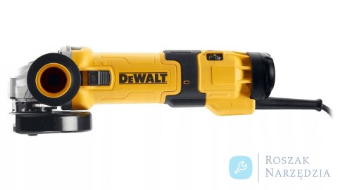 SZLIFIERKA KĄTOWA 125MM 1500W SUWAK, REGULACJA PRĘDKOŚCI DEWALT