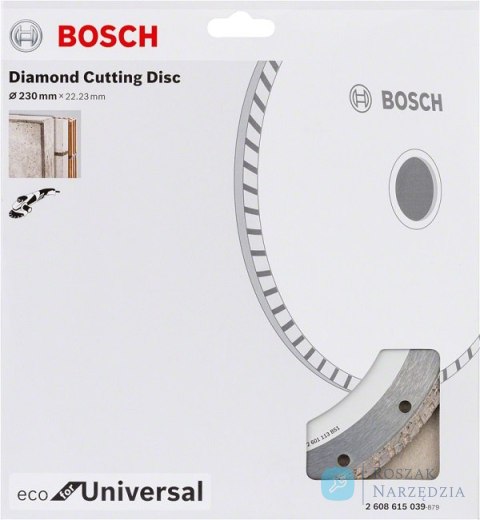 TARCZA DIAMENTOWA BUDOWLANA ECO TURBO 230MM BOSCH