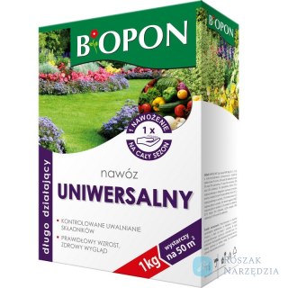 NAWÓZ - DŁUGO DZIAŁAJĄCY UNIWERSALNY GRANULAT KARTON 1KG BIOPON