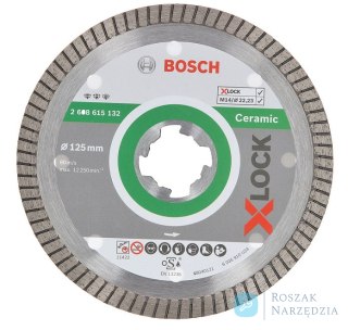 TARCZA DIAMENTOWA CERAMIC EXTRACLEAN TURBO 125*1.4 X-LOCK BOSCH