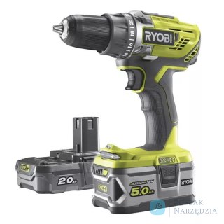 AKU.WIERTARKO-WKRĘTARKA R18DD3-252S 18V 1*5.0AH 1*2.0AH ONE+ RYOBI