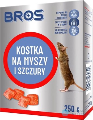 KOSTKA NA MYSZY I SZCZURY 250G BROS