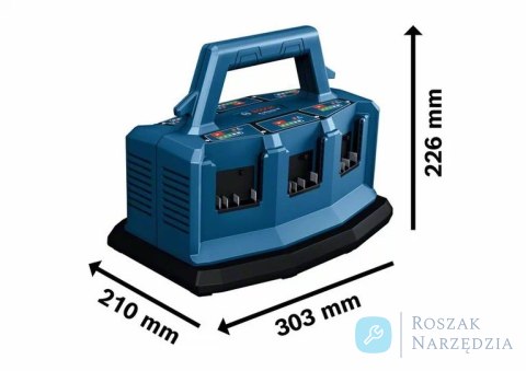 SZYBKA ŁADOWARKA GAL 18V6-80, 6-PORTÓW ŁADOWANIA BOSCH