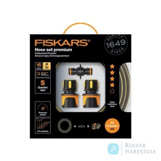 ZESTAW WĄŻ PREMIUM, 9MM 3/8'' 15M Q4 FISKARS