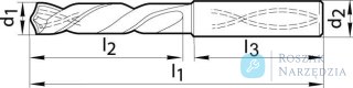 Wiertło Ratio TiALN, chwyt 6537 HA 5xD, chłodzenie wewnętrzne ,7,60mm pełnowęglikowe GÜHRING