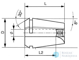 Czop prowadzacy, wielkosc 1, 8,2mm GFS