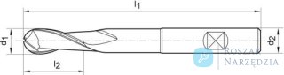 Poglebiacz z czopem prowadzacym HSS, wlk. 2 47mm GFS