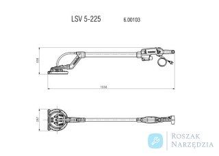 SZLIFIERKA ŻYRAFA DO GIPSU LSV 5-225 METABO