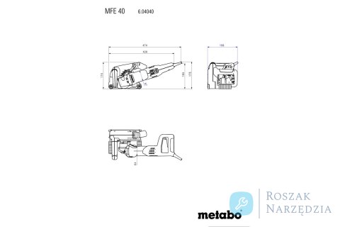 BRUZDOWNICA MFE 40 METABO