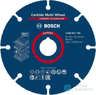 TARCZA UNIWERSALNA EXPERT CARBIDE MULTI WHEEL CMW 125*22MM BOSCH