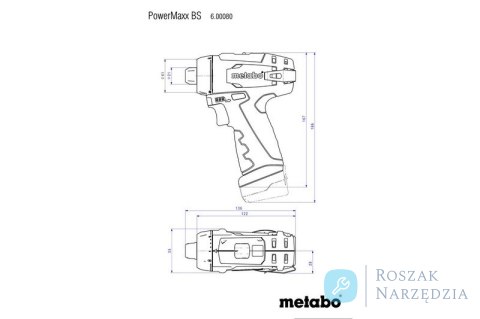 WIERTARKO-WKRĘTARKA AKUMULATOROWA 12V POWERMAXX BS BASIC METABO