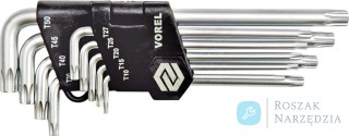 KLUCZE TORX KOMPLET 9 SZTUK T15 - T55 CR-V VOREL