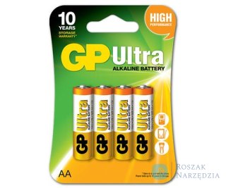 BATERIA ULTRA ALKALINE AA LR6 1.5V 4 SZTUKI GP BATTERY