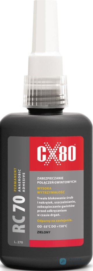 KLEJ ANAEROBOWY DO ŚRUB O DUŻEJ SILE ŁĄCZENIA 50ML CX-80