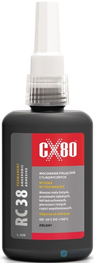 KLEJ DO MONTAŻU ŁOŻYSK I PIERŚCIENI ZIELONY 50ML CX-80