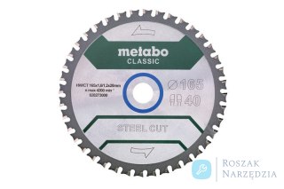 PIŁA TARCZOWA STEEL CUT CLASSIC 165*20MM Z40 METABO