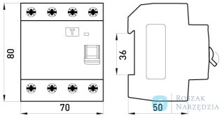 WYŁĄCZNIK RÓŻNICOWOPRĄDOWY RCCB.PRO 4P 40A 30MA ENEXT