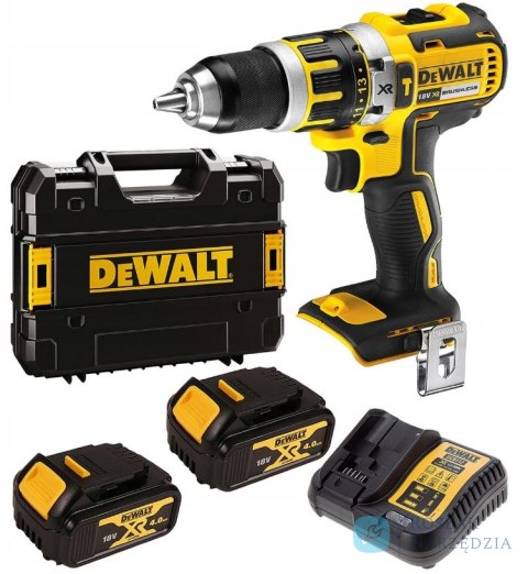 AKUMULATOROWA WIERTARKO-WKRĘTARKA Z UDAREM XR 18V 2*4.0AH DEWALT