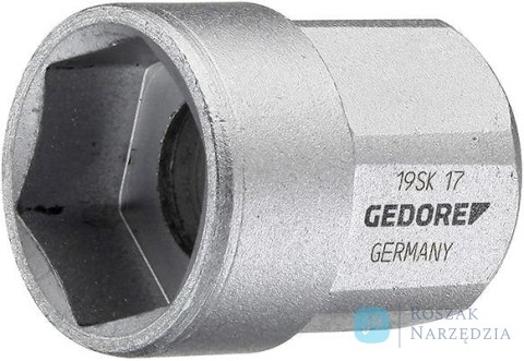 Nasadka 6-kątna 1/2", wewnętrzne 11x24mm GEDORE