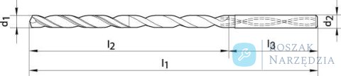 Wiertło kręte SL WN FIRE,chłodzenie wewnętrzne , chwyt HE,7xD 6,60mm pełnowęglikowe, GÜHRING