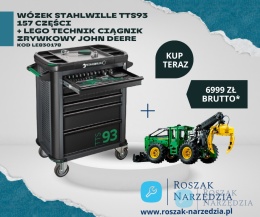 Wózek Stahlwille TTS93 157 częśći + LEGO TECHNIK CIĄGNIK ZRYWKOWY JOHN DEERE