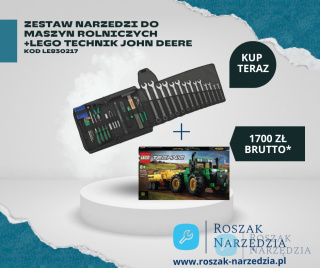 Zestaw narzędzi do maszyn rolniczych Stahlwille + LEGO TECHNIC JOHN DEERE