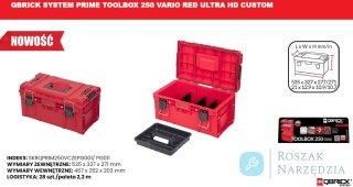 SKRZYNKA NARZĘDZIOWA QBRICK SYSTEM PRIME TOOLBOX 250 VARIO QBRICK