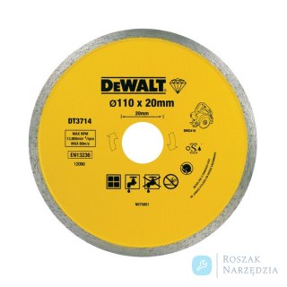 TARCZA DIAMENTOWA DO CIĘCIA PŁYTEK 110*20MM DEWALT