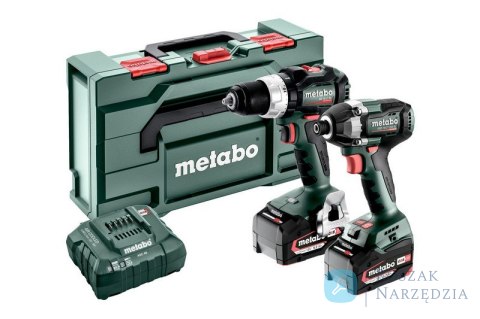 ZESTAW COMBO 18V BS 18 LT BL + SSD 18 LT 200 BL 2*5.2AH METABO