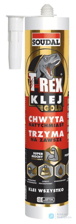 KLEJ MONTAŻOWY HYBRYDOWY 290ML T-REX GOLD SOUDAL