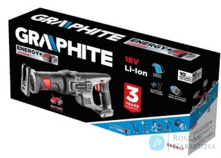 PIŁA SZABLOWA AKUMULATOROWA ENERGY+ 18V, LI-ION, BEZ AKU. GRAPHITE