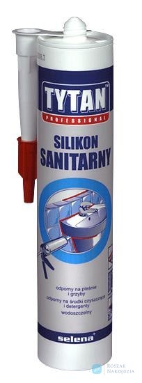 SILIKON SANITARNY TYTAN 280ML BIAŁY TYTAN