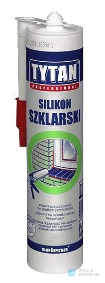 SILIKON SZKLARSKI I AKWARIOWY TYTAN 280ML BIAŁY TYTAN