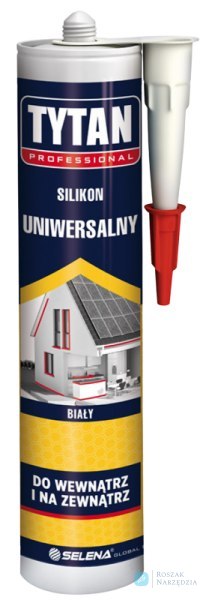 SILIKON UNIWERSALNY TYTAN 280ML BIAŁY TYTAN