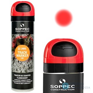 SOPPEC SPRAY GEODEZYJNY TRACK MARKER CZERWONY 500ML SOPPEC