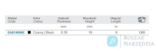 TAŚMA SAMOWULKANIZUJĄCA CZARNA BM 9M*19MM BM GROUP